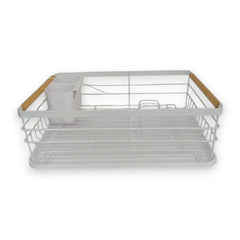 Escurridor de Platos Blanco de Metal 1 pieza