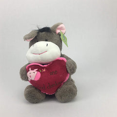 Peluche Burro Color Gris 35cm Regalo Precio Mayoreo