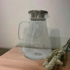 Jarra de cristal de 1.87 litros con tapa