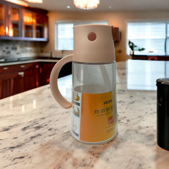 Aceitero Cristal 550ml rosa