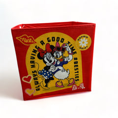 Caja Organizadora Plegable de Tela Minnie y Amigos