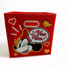 Caja Organizadora Plegable de Tela Minnie y Amigos