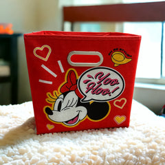 Caja Organizadora Plegable de Tela Minnie y Amigos
