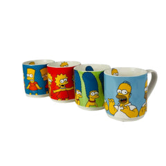 Juego De 4 Tazas Apilables Simpsons 330 Ml