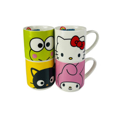 Juego De 4 Tazas Apilables Hello Sanrio 330 Ml