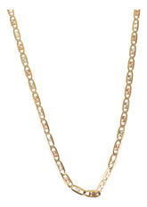 Cadena 55cm En Tres Oros Diamantada En 10k 1.7 Gramos