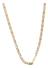 Cadena 55cm En Tres Oros Diamantada En 10k 1.7 Gramos