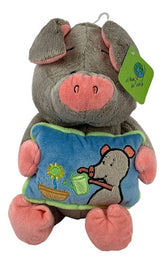 Peluche Puerco Gris/rosa 35cm Regalo Precio Mayoreo