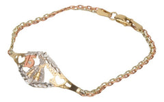 Esclava Xv Años Quinceañera Oro Florentino De 10k 2.8 Gramos