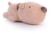 Peluche Perro Café Acostado 45 Cm