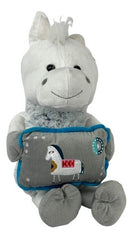 Peluche Caballo Blanco/gris 44cm Regalo Precio Mayoreo