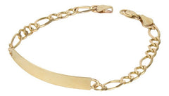 Esclava Eslabón Hombre Barbado En Oro De 10k 7.1 Gramos