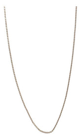 Cadena Delgada 40cm En Oro Blanco De 10k 1.2 Gramos