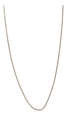 Cadena Delgada 40cm En Oro Blanco De 10k 1.2 Gramos