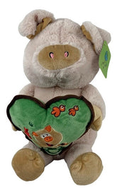 Peluche Puerco Beige/café 35cm Regalo Precio Mayoreo