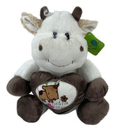 Peluche Vaca Blanca/beige 42cm Regalo Precio Mayoreo