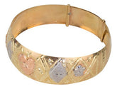 Pulsera Aro Ajustable Mujer Oro Florentino 10k 11.9 Gramos