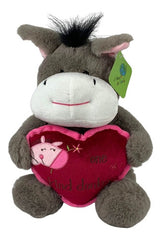 Peluche Burro Color Gris 35cm Regalo Precio Mayoreo