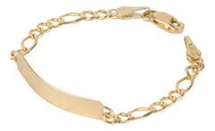 Esclava Para Niño Eslabón Oro Amarillo De 10k 3.6 Gramos