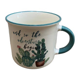 Tazas de porcelana cactus And so the aventure begins 350ml