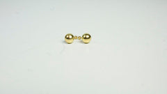 Aretes Bola Redonda De Oro 10 Kilates Grande