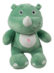 Peluche De Rinoceronte Verde Con Blanco Bebe 37cm