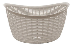 Canasta Rattan Oval Blanco 43cm