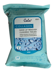 6 Pack Toallitas Desmaquillantes Cala Colageno 30 Piezas C/u