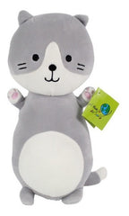 Peluche De Gato Gris Parado 27cm