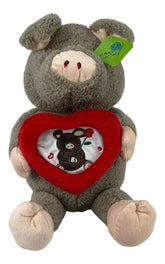 Peluche Puerco Color Café 45cm Regalo Precio Mayoreo