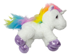 Peluche De Unicornio Aurora Flopsie Pelo De Arcoiris 25cm