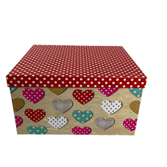 Set de 10 cajas diferentes tamaños. Corazones