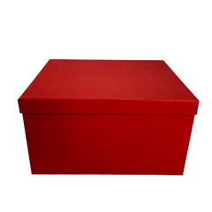 Set de 10 cajas diferentes tamaños. Roja brillos