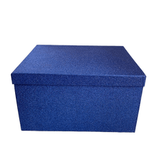 Set de 10 cajas diferentes tamaños. Azul brilloso