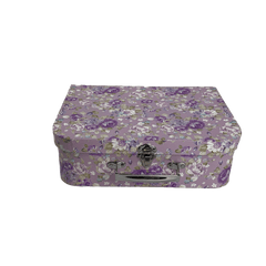 Set de 3 cajas diferentes tamaños. Flores lilas primavera