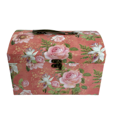 Set de 3 cajas diferentes tamaños. Rosa verano