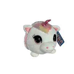 Alcancía de peluche con sonido y luz unicornio