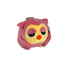 Alcancía de peluche con sonido y luz buho rosa