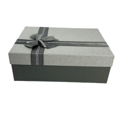 Set de 3 cajas GR diferentes tamaños. Gris