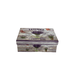 Set de 3 cajas diferentes tamaños. Lavanda