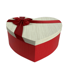 Set de 3 cajas diferentes tamaños. Corazon tapa beige