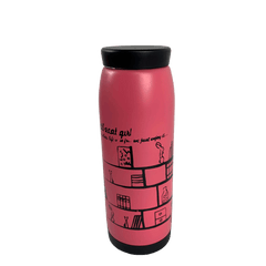 Termo Acero 400ml Rosa