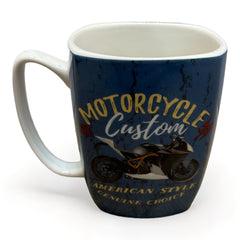 Taza de Motorcycle Custom Azul