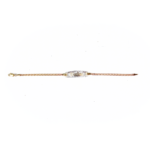 Esclava de XV años corte láser oro florentino 10K 18cm