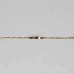 Esclava Cartier de bebé con remaches en oro puro 10K, 12cm