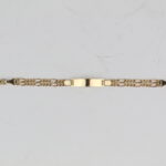 Esclava Cartier doble para bebé en oro 10K, 12 cm de largo