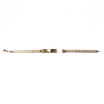 Esclava Bismark de dama oro florentino 10K con remaches 18cm