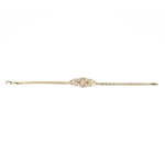 Esclava Bismark con virgen dama oro rosado/amarillo 10K 18cm