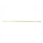 Esclava Valentino corte diamante de dama oro 10K, 18cm