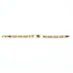 Esclava Cartier doble de niño 3-6 años oro puro 10K, 14cm